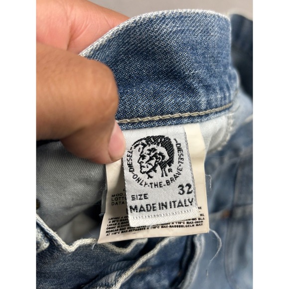 DIESEL Men's Jeans Blue Wash Bootcut Flare Denim Size 32 Made in Italy - Picture 7 of 12